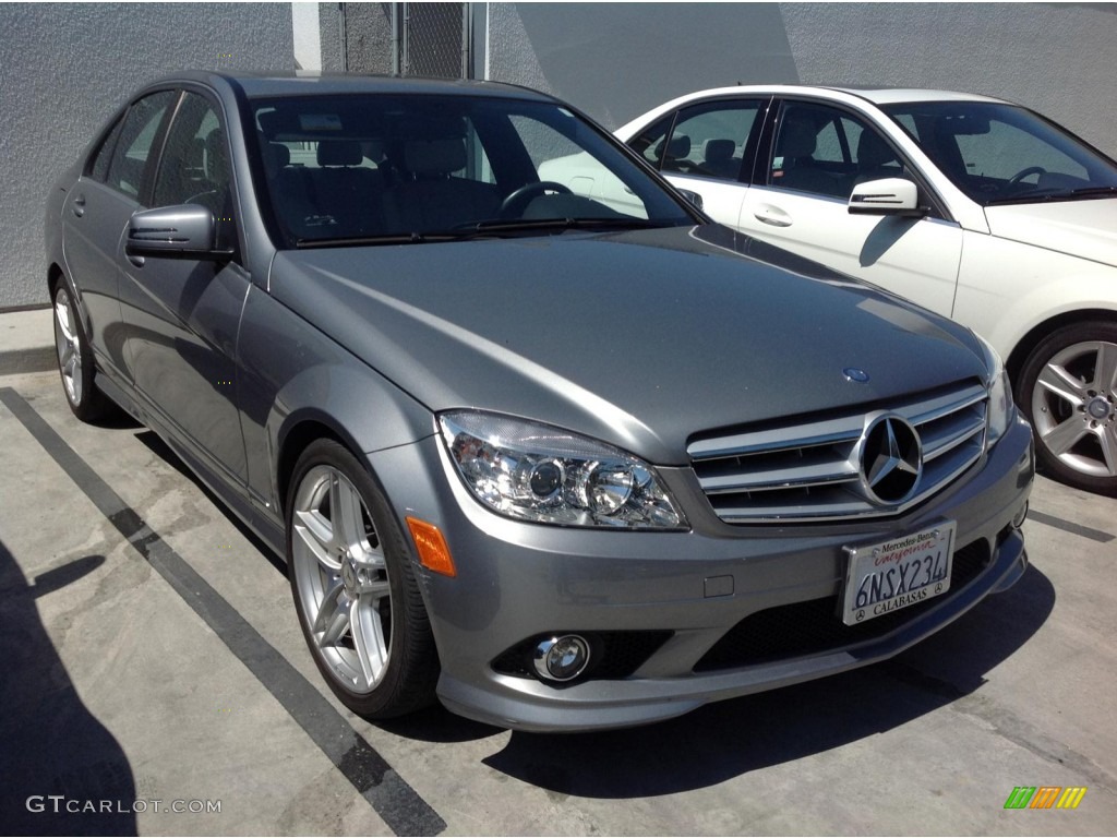 2010 C 300 Luxury - Steel Grey Metallic / Grey/Black photo #1