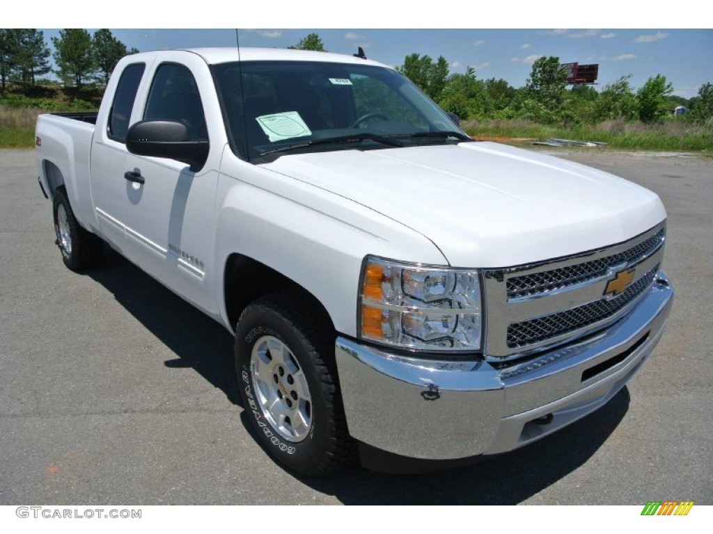 2013 Silverado 1500 LT Extended Cab - Summit White / Ebony photo #2