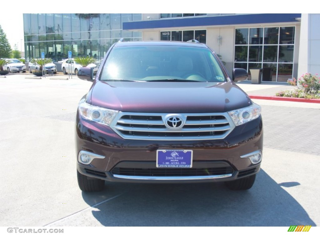 2011 Highlander Limited - Sizzling Crimson Mica / Ash photo #3