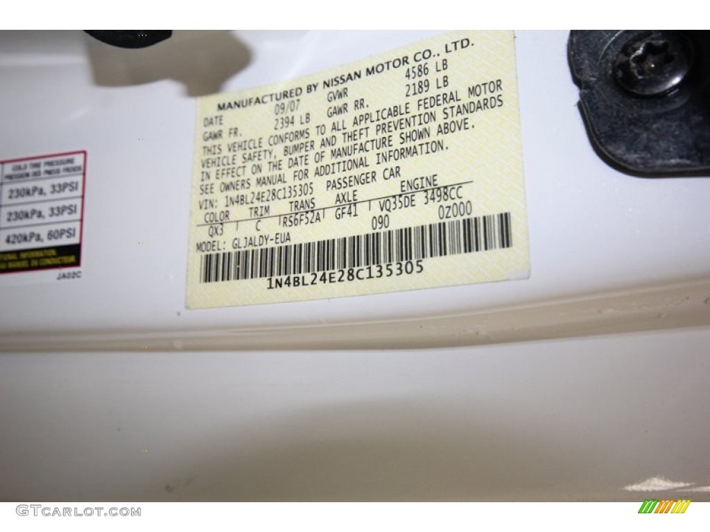 2008 Nissan Altima 3.5 SE Coupe Parts Photos