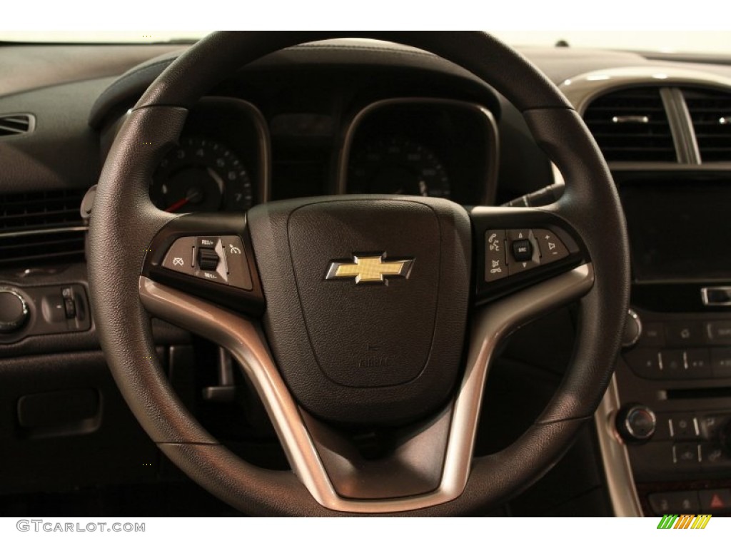 2013 Chevrolet Malibu ECO Jet Black Steering Wheel Photo #80998901