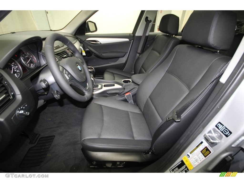 Black Interior 2014 BMW X1 sDrive28i Photo #80999461