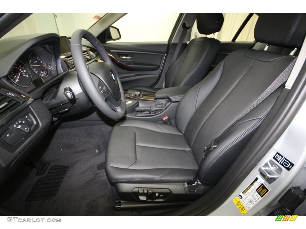 Black Interior 2013 BMW 3 Series 320i Sedan Photo #81000561