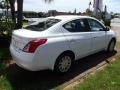 2012 Fresh Powder White Nissan Versa 1.6 SV Sedan  photo #5