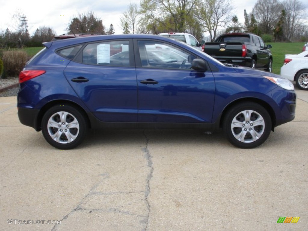 Iris Blue 2011 Hyundai Tucson GL Exterior Photo #81000950