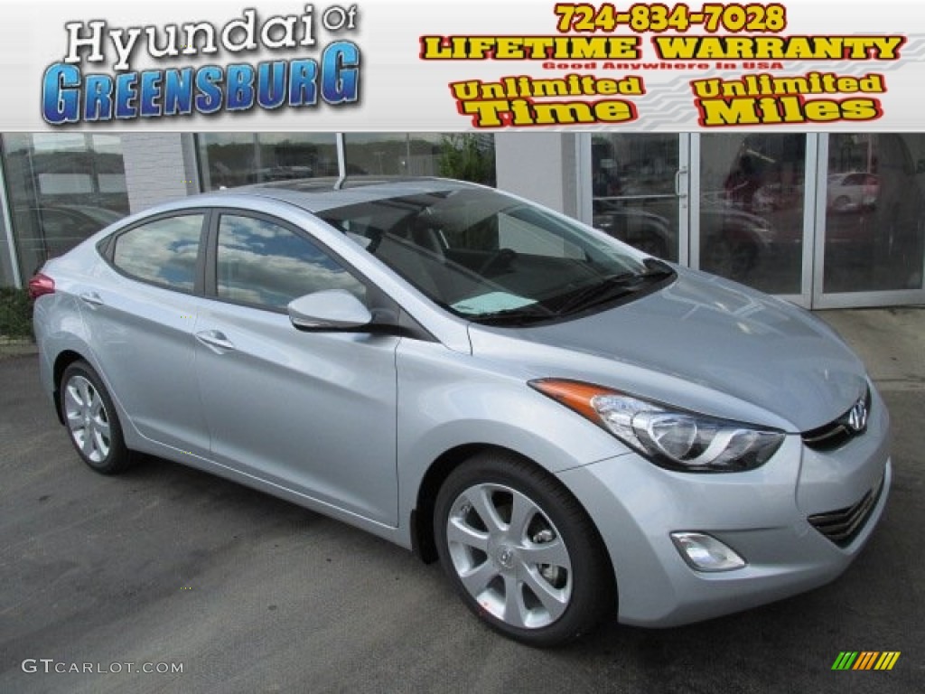 2013 Elantra Limited - Silver / Gray photo #1