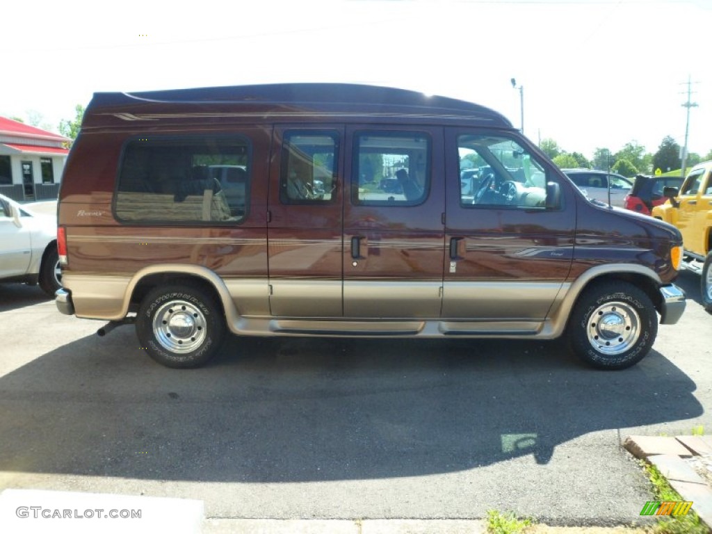 2001 E Series Van E250 Passenger Conversion - Chestnut Metallic / Medium Parchment photo #2