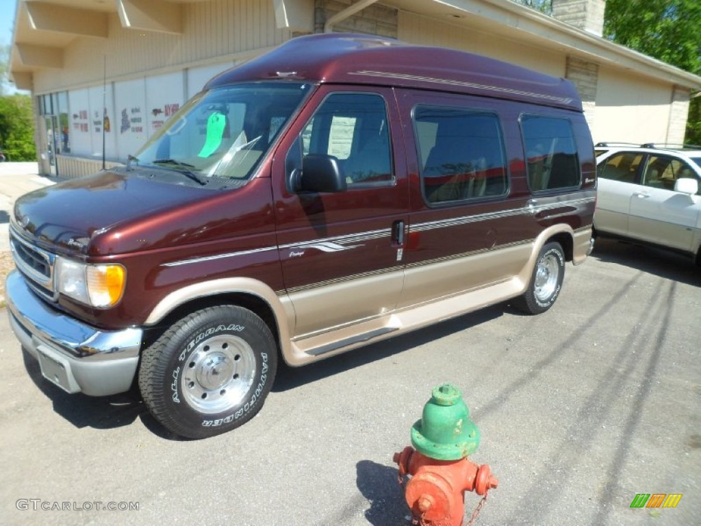 2001 E Series Van E250 Passenger Conversion - Chestnut Metallic / Medium Parchment photo #7