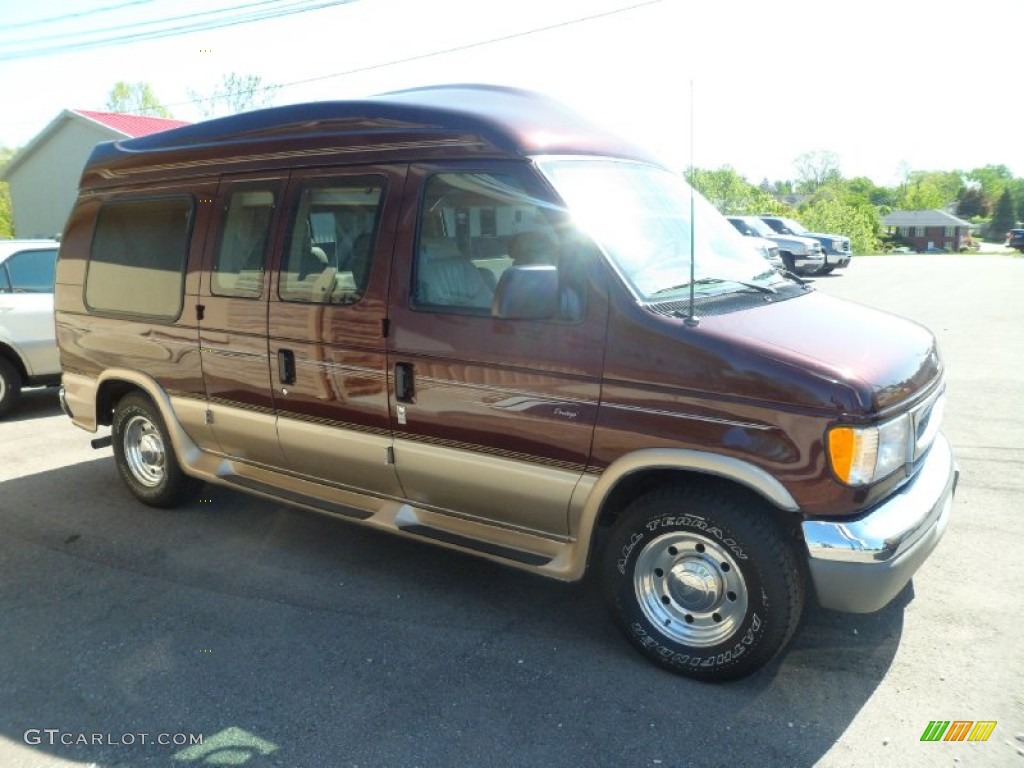 2001 E Series Van E250 Passenger Conversion - Chestnut Metallic / Medium Parchment photo #8