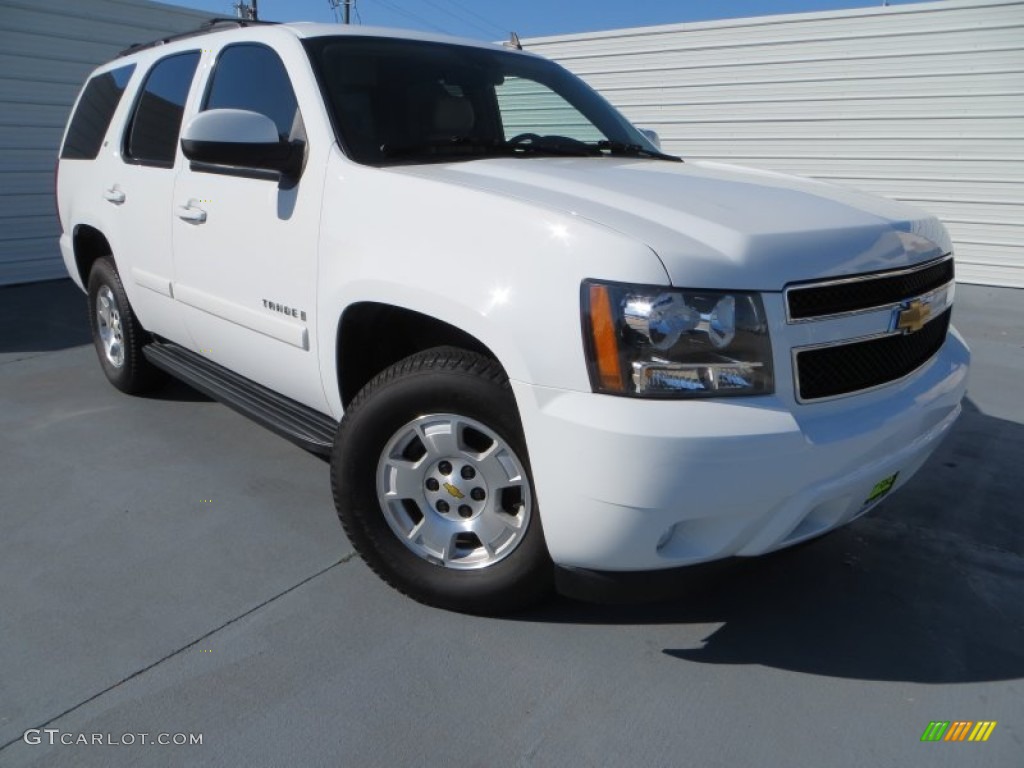 2009 Tahoe LT - Summit White / Light Cashmere photo #1