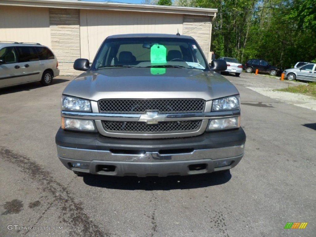 2003 Silverado 1500 LS Extended Cab 4x4 - Light Pewter Metallic / Dark Charcoal photo #3