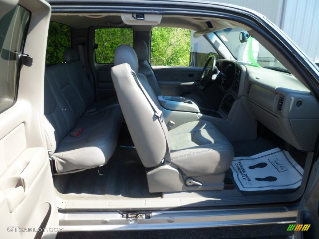 2003 Silverado 1500 LS Extended Cab 4x4 - Light Pewter Metallic / Dark Charcoal photo #20