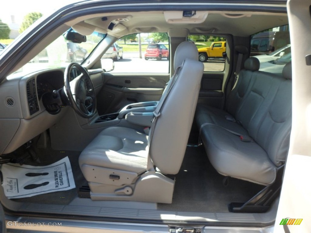 2003 Silverado 1500 LS Extended Cab 4x4 - Light Pewter Metallic / Dark Charcoal photo #23