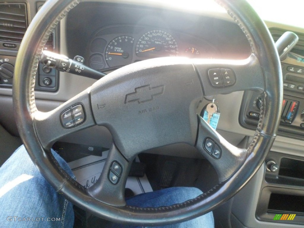 2003 Silverado 1500 LS Extended Cab 4x4 - Light Pewter Metallic / Dark Charcoal photo #29