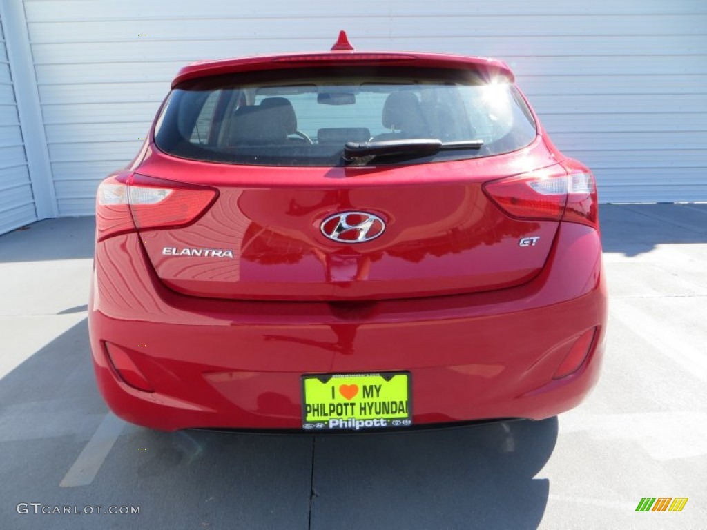 2013 Elantra GT - Volcanic Red / Beige photo #6