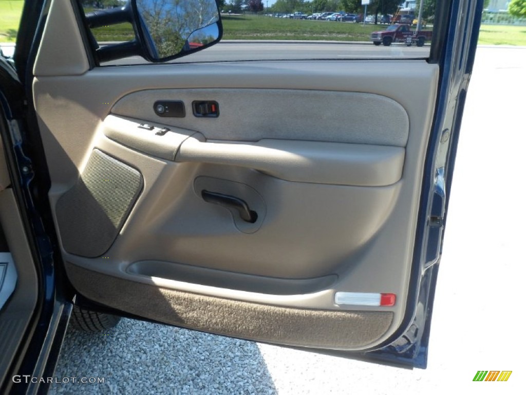 2002 Chevrolet Silverado 3500 LT Crew Cab 4x4 Dually Tan Door Panel Photo #81005223