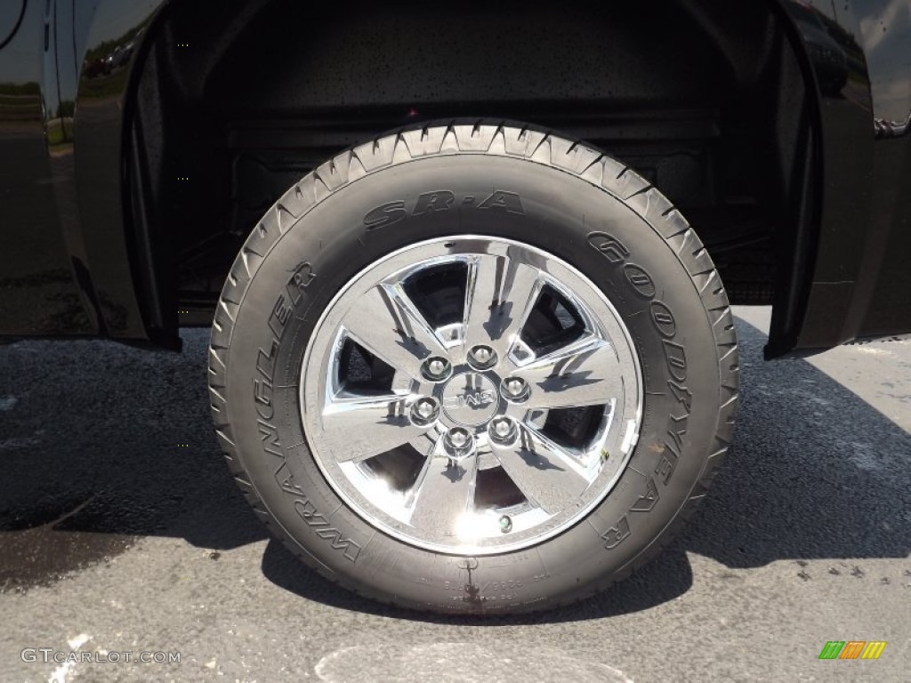 2013 Sierra 1500 SLT Crew Cab 4x4 - Onyx Black / Very Dark Cashmere/Light Cashmere photo #19