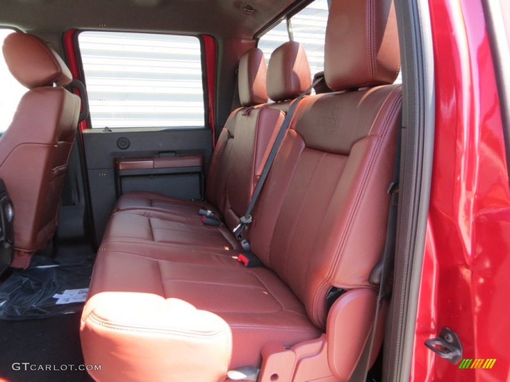 2013 F250 Super Duty King Ranch Crew Cab 4x4 - Ruby Red Metallic / King Ranch Chaparral Leather/Black Trim photo #22