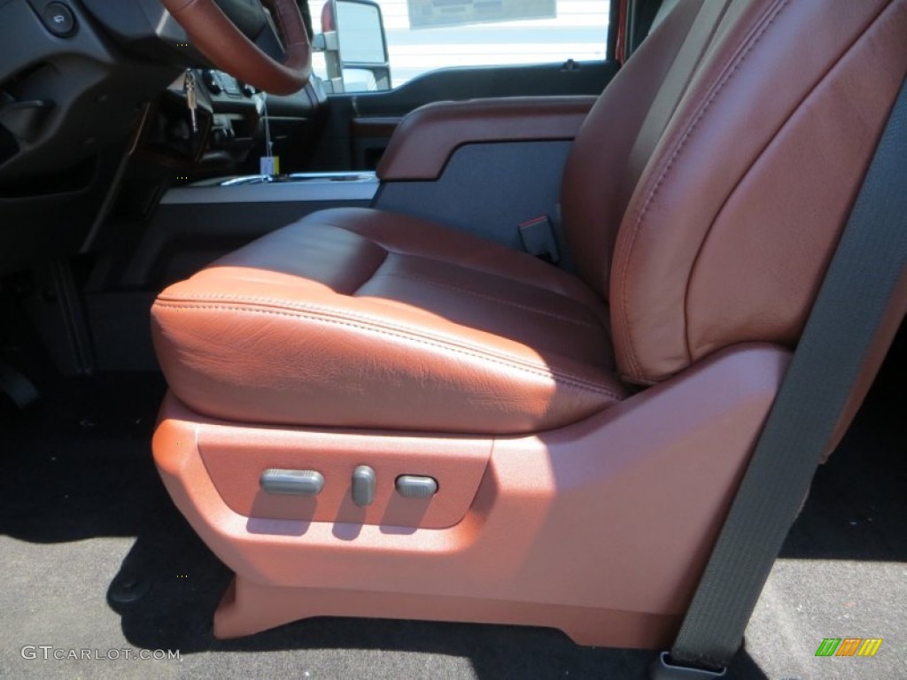 2013 F250 Super Duty King Ranch Crew Cab 4x4 - Ruby Red Metallic / King Ranch Chaparral Leather/Black Trim photo #25