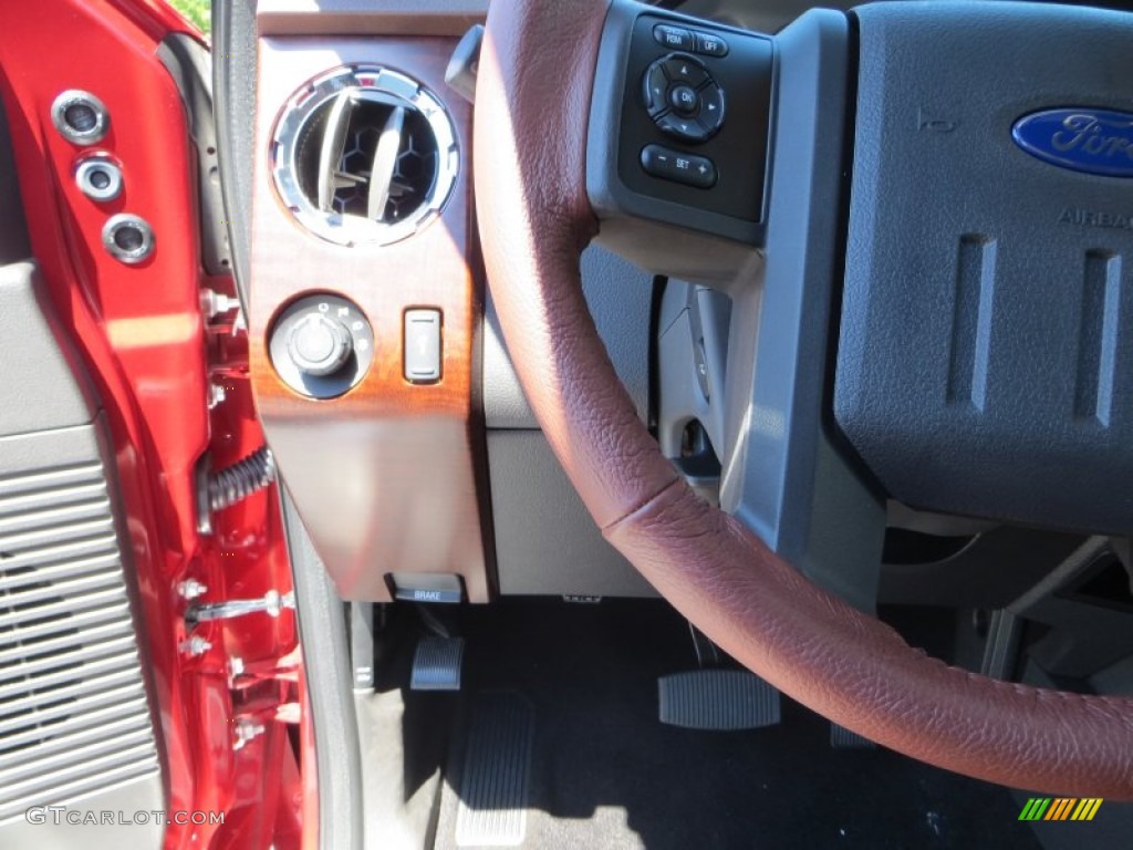 2013 F250 Super Duty King Ranch Crew Cab 4x4 - Ruby Red Metallic / King Ranch Chaparral Leather/Black Trim photo #31