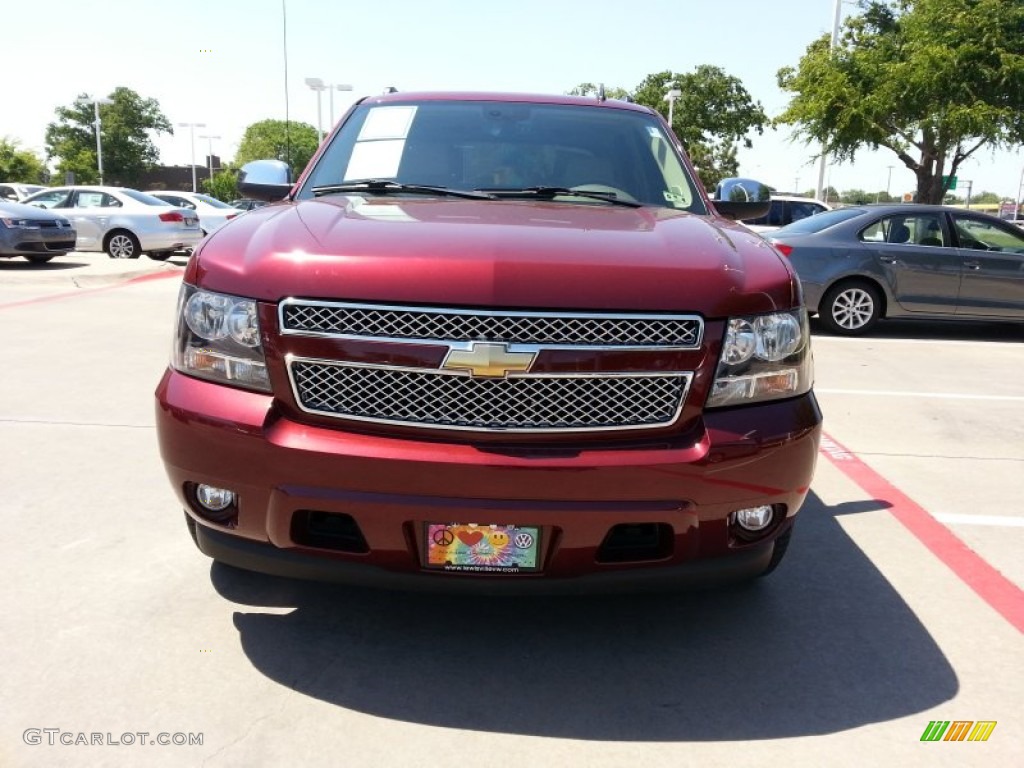 2009 Avalanche LTZ - Deep Ruby Red Metallic / Light Cashmere photo #2