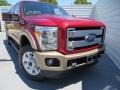 2013 Ruby Red Metallic Ford F250 Super Duty King Ranch Crew Cab 4x4  photo #2