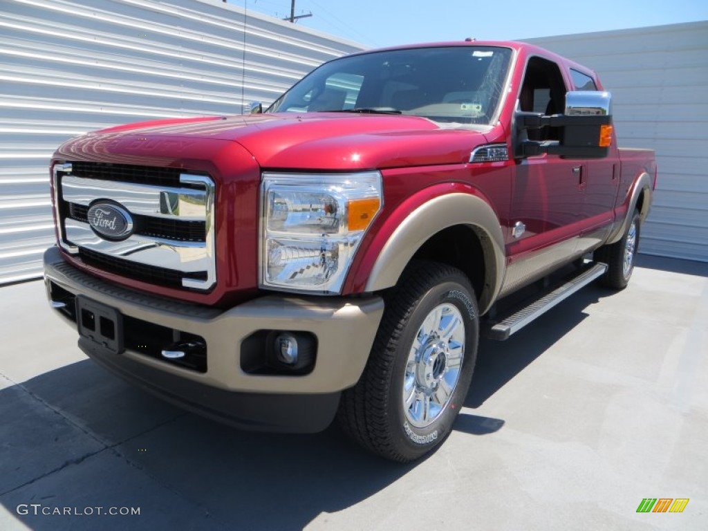 Ruby Red Metallic 2013 Ford F250 Super Duty King Ranch Crew Cab 4x4 Exterior Photo #81008537