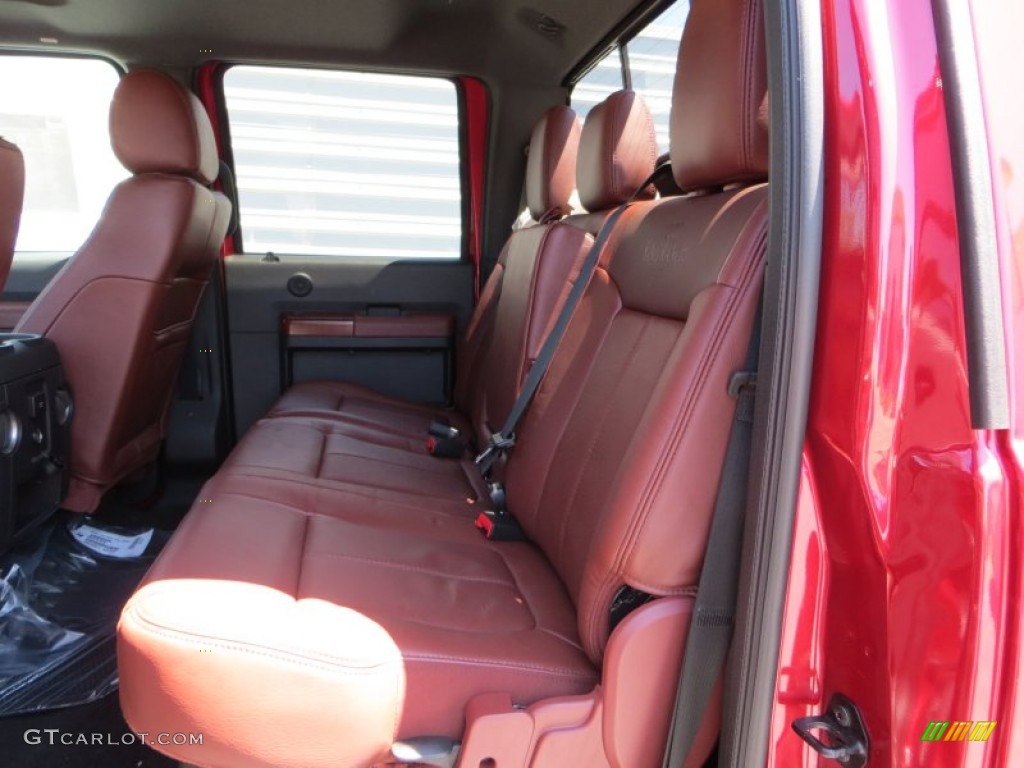 King Ranch Chaparral Leather/Adobe Trim Interior 2013 Ford F250 Super Duty King Ranch Crew Cab 4x4 Photo #81008723
