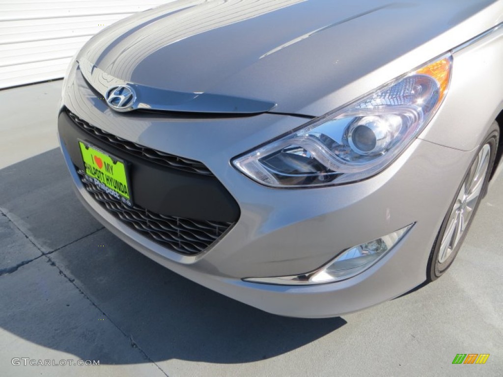 2013 Sonata Hybrid Limited - Hyper Silver Metallic / Gray photo #10