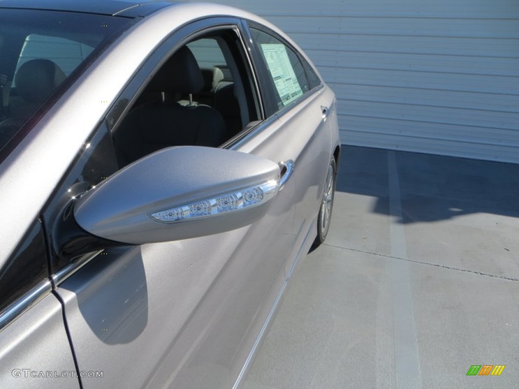 2013 Sonata Hybrid Limited - Hyper Silver Metallic / Gray photo #12
