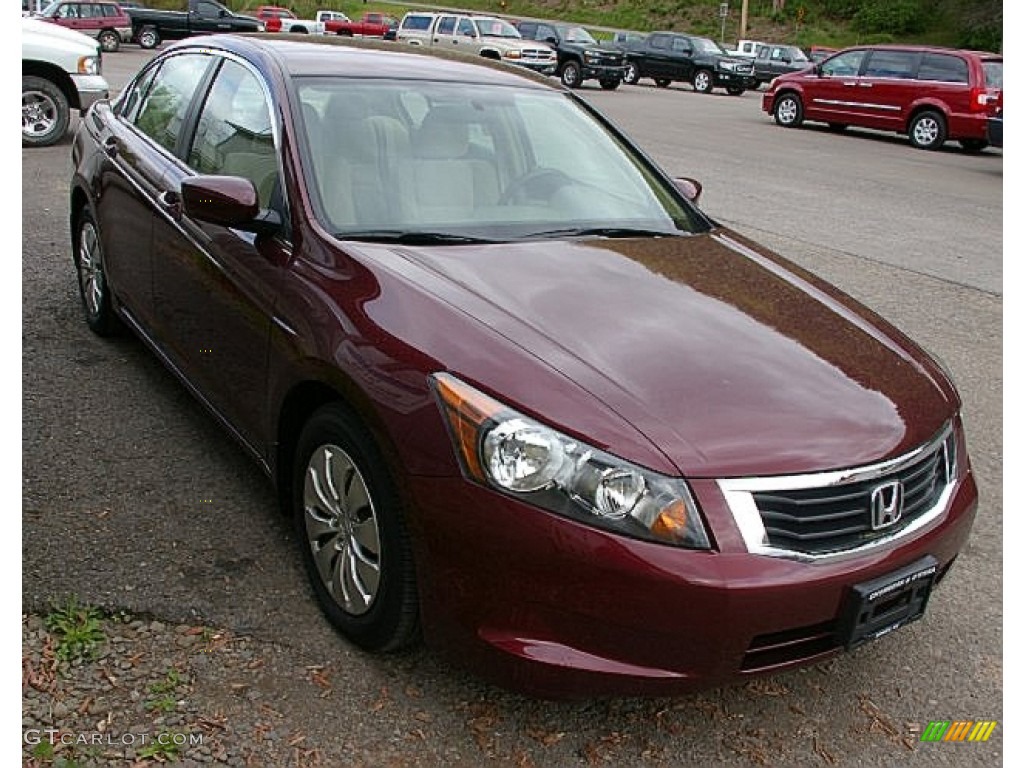 Basque Red Pearl 2009 Honda Accord LX Sedan Exterior Photo #81010106