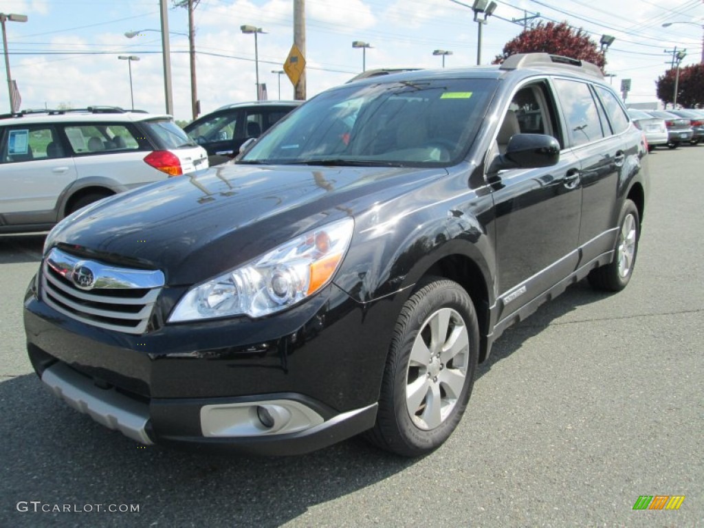 Crystal Black Silica 2011 Subaru Outback 2.5i Premium Wagon Exterior Photo #81010112