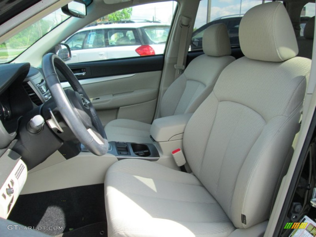 2011 Outback 2.5i Premium Wagon - Crystal Black Silica / Warm Ivory photo #14