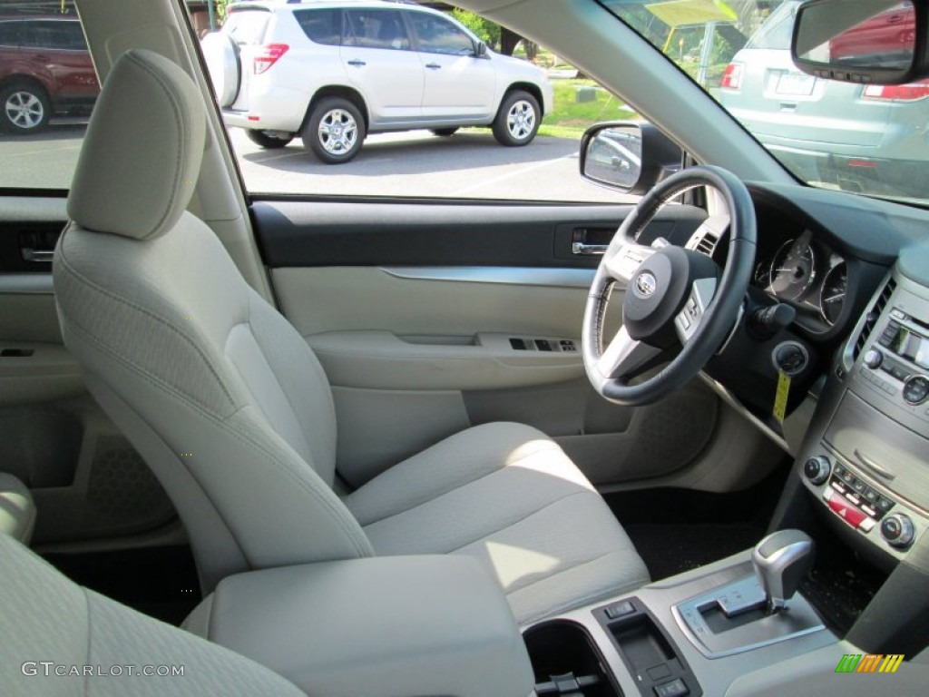 2011 Outback 2.5i Premium Wagon - Crystal Black Silica / Warm Ivory photo #15