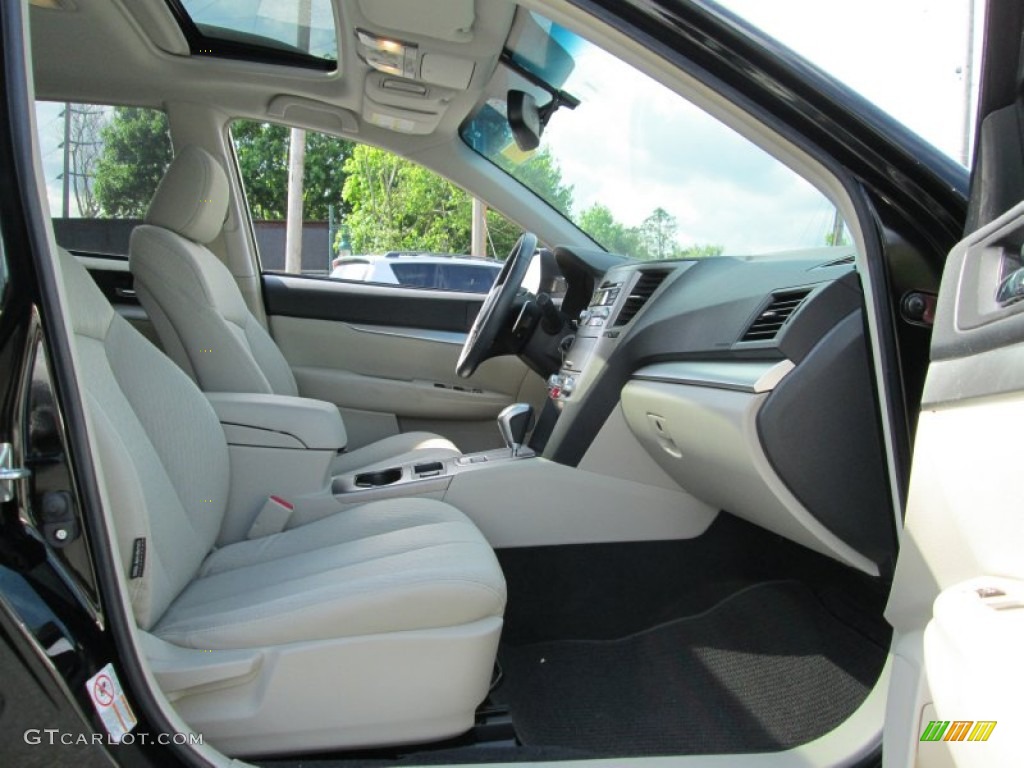 2011 Outback 2.5i Premium Wagon - Crystal Black Silica / Warm Ivory photo #16