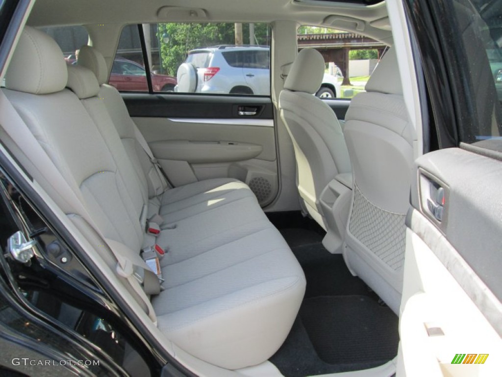2011 Outback 2.5i Premium Wagon - Crystal Black Silica / Warm Ivory photo #18