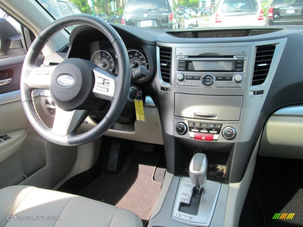 2011 Outback 2.5i Premium Wagon - Crystal Black Silica / Warm Ivory photo #23