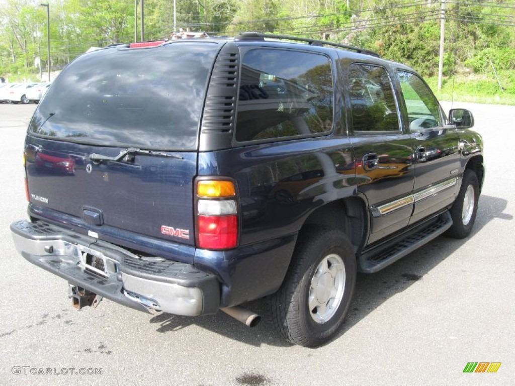 2004 Yukon SLT 4x4 - Deep Blue Metallic / Pewter/Dark Pewter photo #7