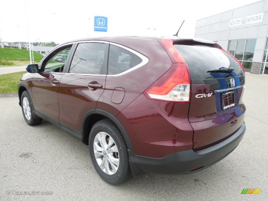 2013 CR-V EX AWD - Basque Red Pearl II / Gray photo #17