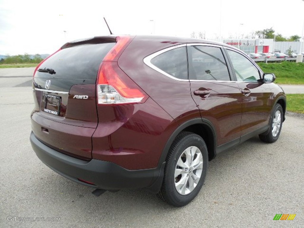 2013 CR-V EX AWD - Basque Red Pearl II / Gray photo #18