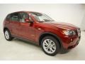 Vermilion Red Metallic 2014 BMW X3 xDrive35i Exterior