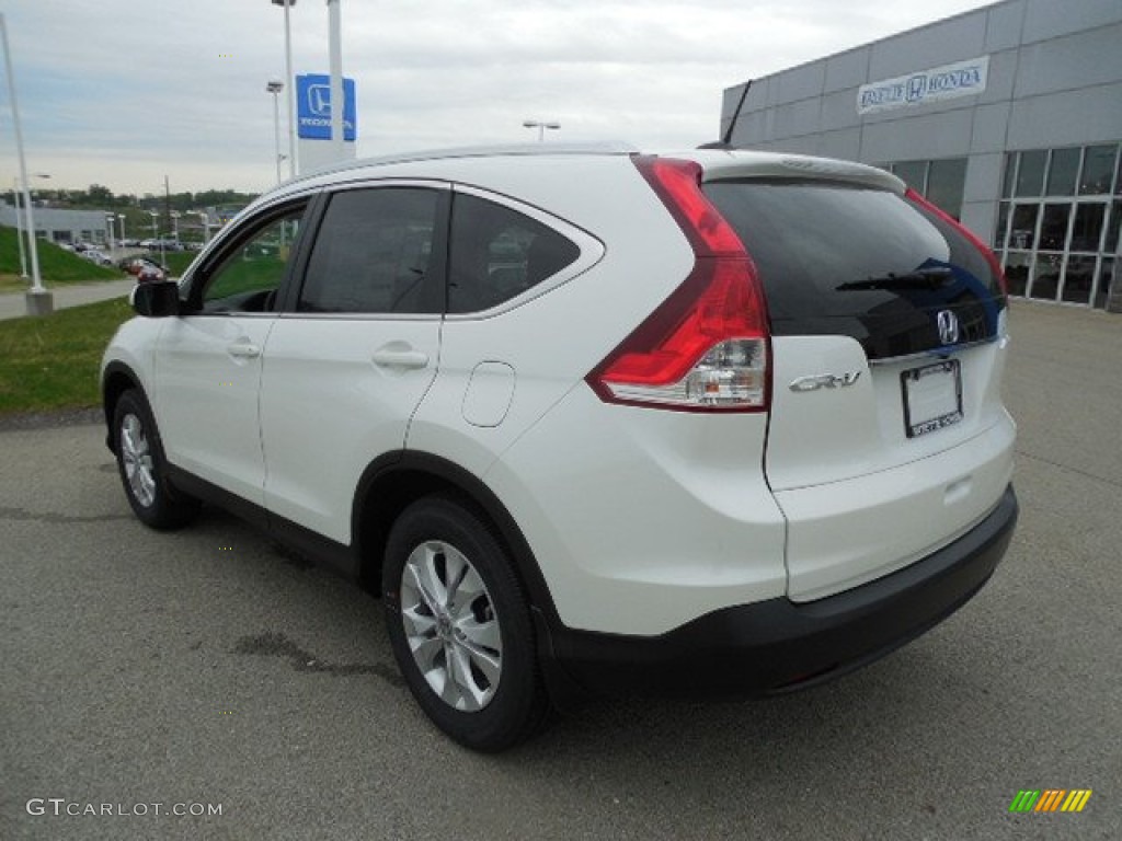 2013 CR-V EX-L AWD - White Diamond Pearl / Beige photo #18