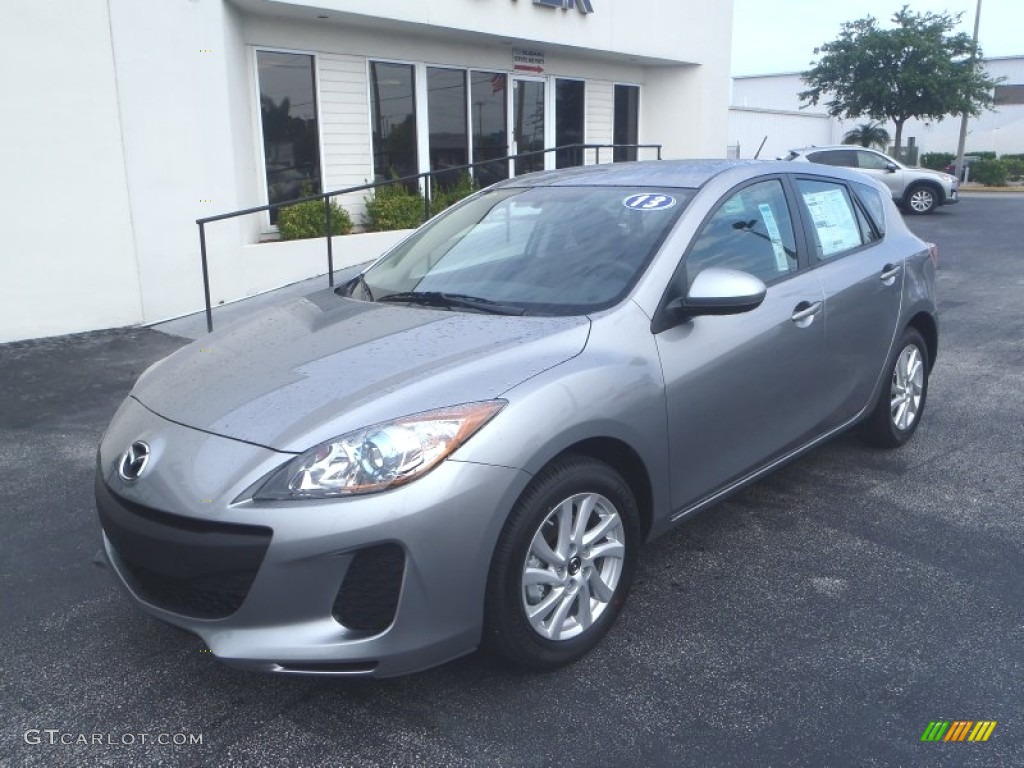 2013 MAZDA3 i Touring 5 Door - Liquid Silver Metallic / Black photo #1