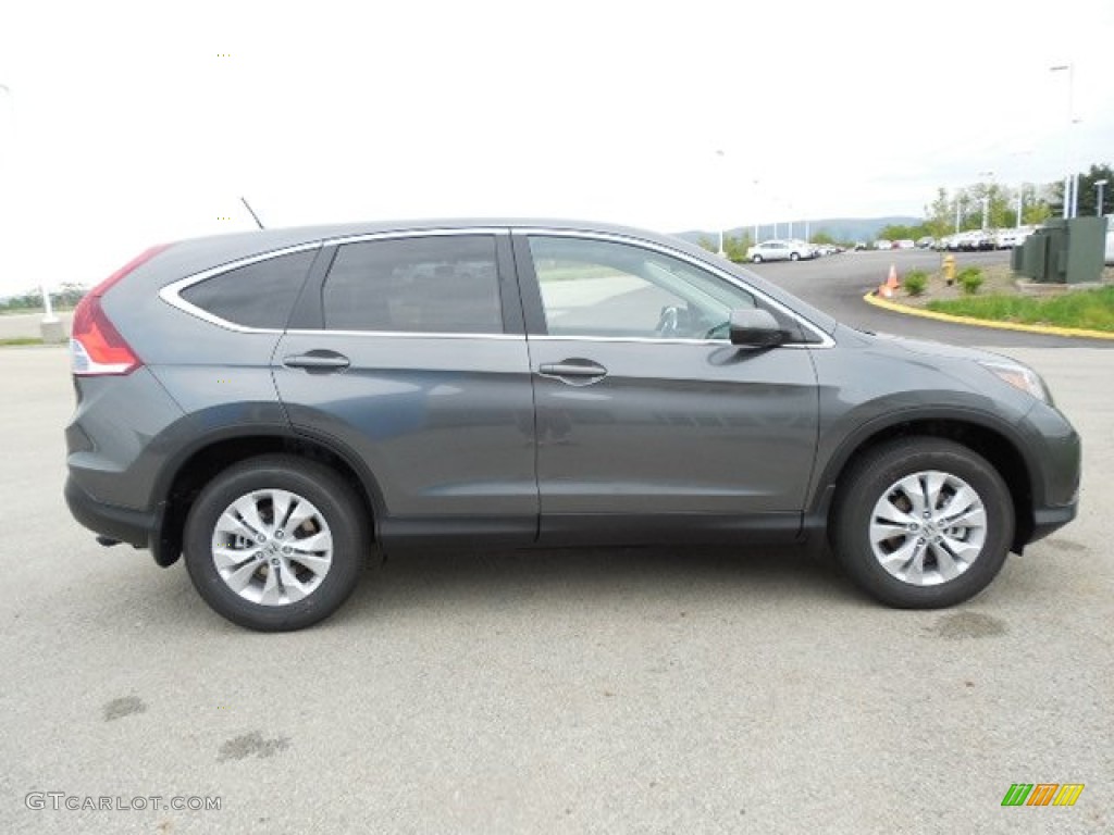 2013 CR-V EX AWD - Polished Metal Metallic / Gray photo #4
