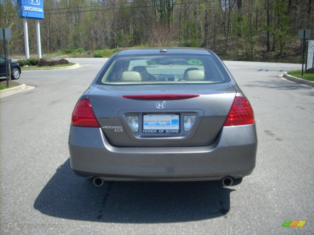 2007 Accord EX-L V6 Sedan - Carbon Bronze Pearl / Ivory photo #4