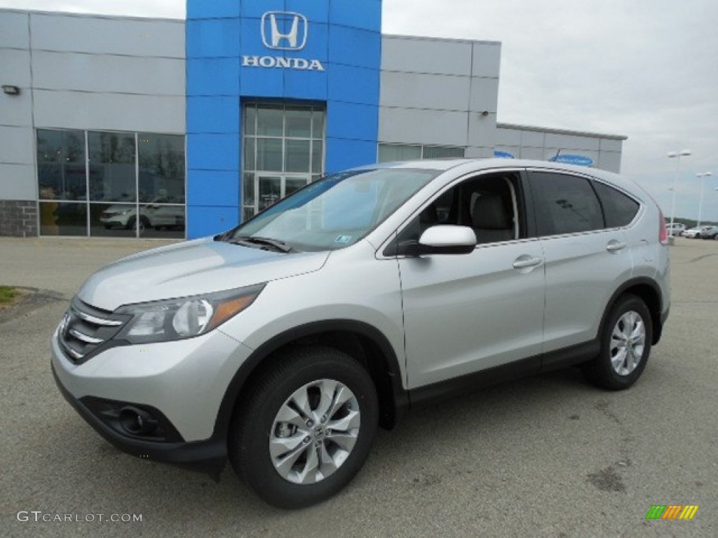 2013 CR-V EX AWD - Alabaster Silver Metallic / Gray photo #1