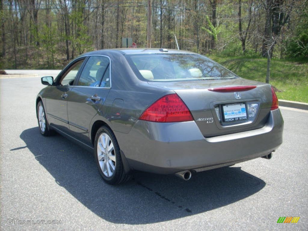 2007 Accord EX-L V6 Sedan - Carbon Bronze Pearl / Ivory photo #5
