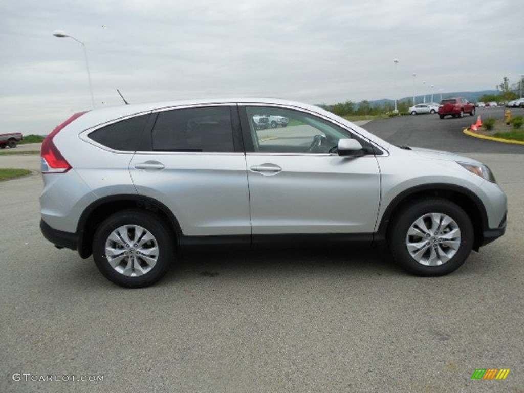 2013 CR-V EX AWD - Alabaster Silver Metallic / Gray photo #4