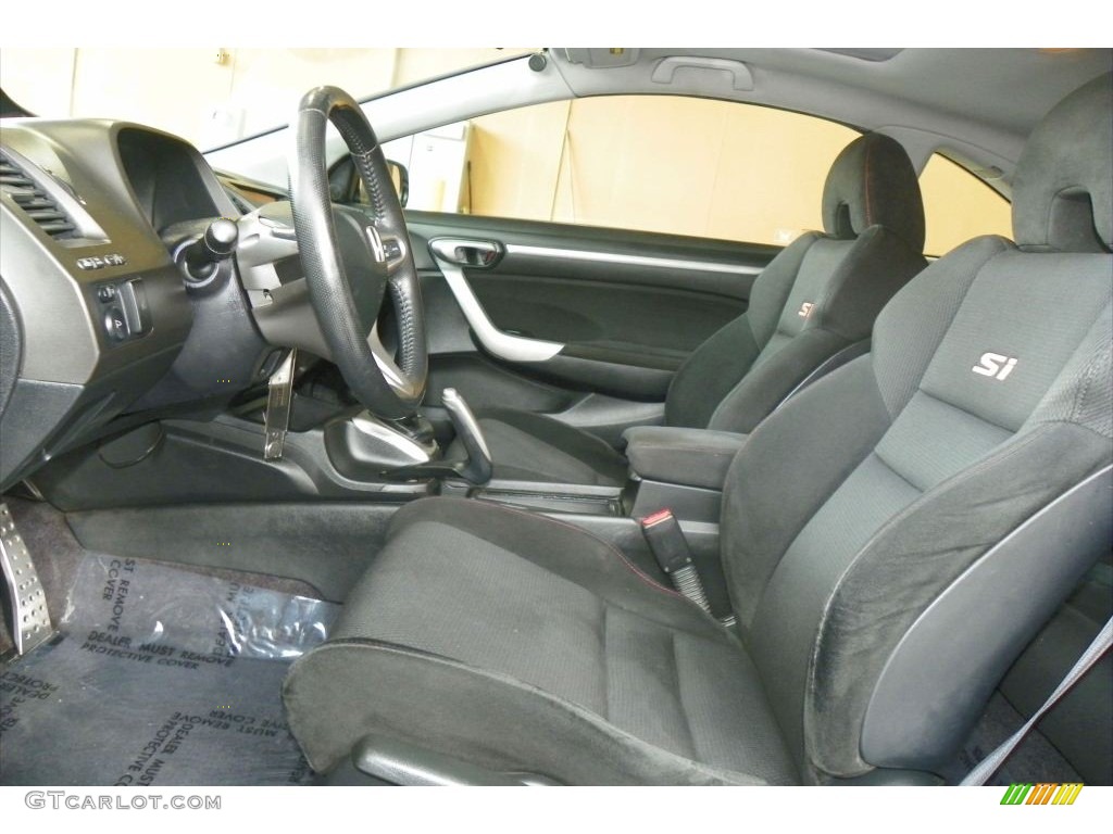 Black Interior 2006 Honda Civic Si Coupe Photo #81015430