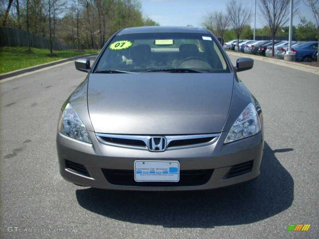 2007 Accord EX-L V6 Sedan - Carbon Bronze Pearl / Ivory photo #8